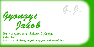 gyongyi jakob business card