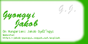 gyongyi jakob business card